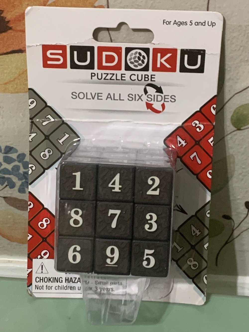 ❤️ Sudoku Puzzle Cube - Black Numbered Brain Teaser